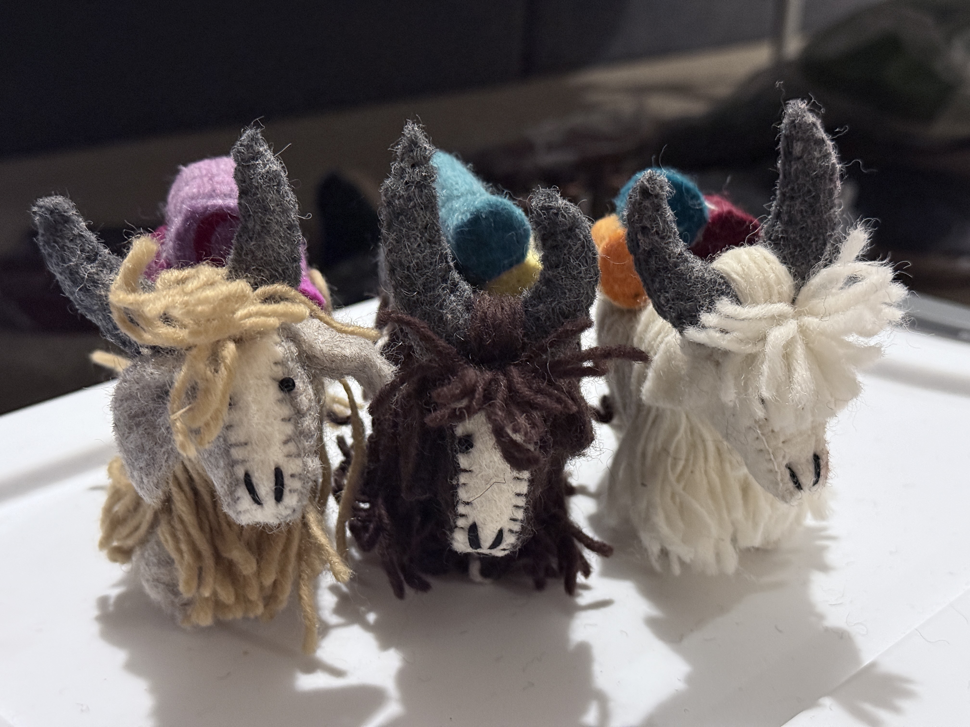 Mini Wool Yak – Handmade Felt Animal Decoration