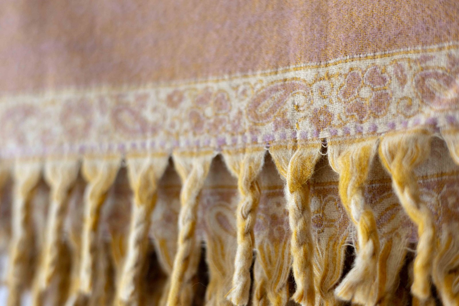 Yak Wool Shawl – Paisley Heritage Weave image 2